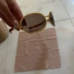 Chloe | Accessories | Chloe Ce49s 743 Goldbrown Lens 69mm  display picture 2